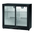 Barkoelkast | Zwart | 176l | 2 Zelfsluitende Schuifdeuren Deuren | 230v | 900x530x850(h)mm