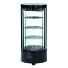 Gebaksvitrine | 72l | Zwart | +2°c/+10°c | 4 Schappen (roterend) | ø450x983(h)mm