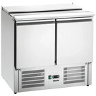 Saladette | 260l | 2 Deuren (1/1 Gn) | Boven 2x 1/1 GN + 3x 1/6 GN | 0°c/+10°c | Geforceerd | Klapdeksel | 910x700x887(h)mm