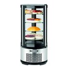 Gebaksvitrine | 100l | Zwart/grijs | +2°c/+8°c | 5 Schappen | ø495x1065(h)mm