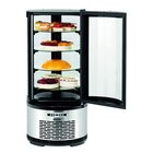 Gebaksvitrine | 100l | Zwart/grijs | +2°c/+8°c | 5 Schappen | ø495x1065(h)mm