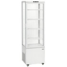 Koelvitrine | 235l | Wit | +2°c/+12°c | 5 Schappen | Wielen | 525x455x1703(h)mm