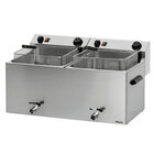 Friteuse | Professional II | Elektrisch | 10+10l | 50°c/190°c | 16.2kw (400v) | Aftapkranen | 750x450x375(h)mm