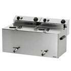 Friteuse | Professional II | Elektrisch | 10+10l | 50°c/190°c | 16.2kw (400v) | Aftapkranen | 750x450x375(h)mm