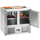 Saladette | 250l | 2 Deuren (1/1 Gn) | Boven 2x 1/1 GN + 3x 1/6 GN | 0°c/+10°c | Geforceerd | 900x700x845(h)mm
