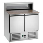 Pizzawerkbank | 260l | 2 Deuren (1/1 Gn) | Boven 5x 1/6 GN | 0°c/+10°c | Geforceerd | 0.2kw | 900x700x1175(h)mm