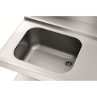Aanvoertafel Ds-r1 Bas | Spoelbank Links Met Bodemschap + Achteropstand | 1200x720x850(h)mm