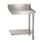 Aanvoertafel DS Li1bas | 1 Spoelbak Rechts En Opstaande Rand | 1200x720x850(h)mm