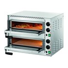Pizzaoven | Elektrisch | Mini Plus 2 | Rvs | 2x1 35øcm | 2 Kamers | 3.4kw | Bodem Van Hittebestendige Steen | 570x550x475(h)mm