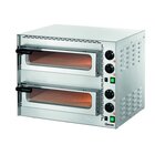 Pizzaoven | Elektrisch | Mini Plus 2 | Rvs | 2x1 35øcm | 2 Kamers | 3.4kw | Bodem Van Hittebestendige Steen | 570x550x475(h)mm