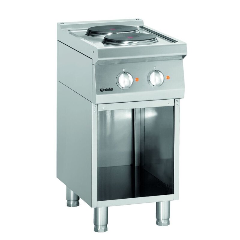 Fornuis | Elektrisch | 2 Kookplaten | 2x 2.6kw | 400x700x850(h)mm