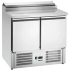 Saladette | 260l | 2 Deuren (1/1 Gn) | Boven 5x 1/6 GN | 0°c/+10°c | Geforceerd | Klapdeksel | 900x700x1000(h)mm