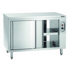 Warmhoudkast | Rvs | Schuifdeuren Beide Zijdes | 2kw | 1 Tussenschap | 1200x700x850(h)mm
