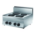 Fornuis | Elektrisch | 4 Kookplaten | 8.2kw | 700x650x295(h)mm