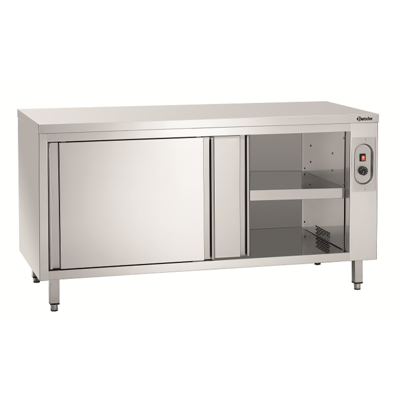 Warmhoudkast | Rvs | 2 Schuifdeuren | 2kw | 1600x700x850(h)mm