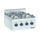 Gasfornuis | TA | 4 Kookpitten | 2x 3.5kw + 2x 6kw | 600x600x290(h)mm