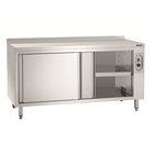 Warmhoudkast | Rvs | 2 Schuifdeuren + Achteropstand | 2kw | 1600x700x850(h)mm