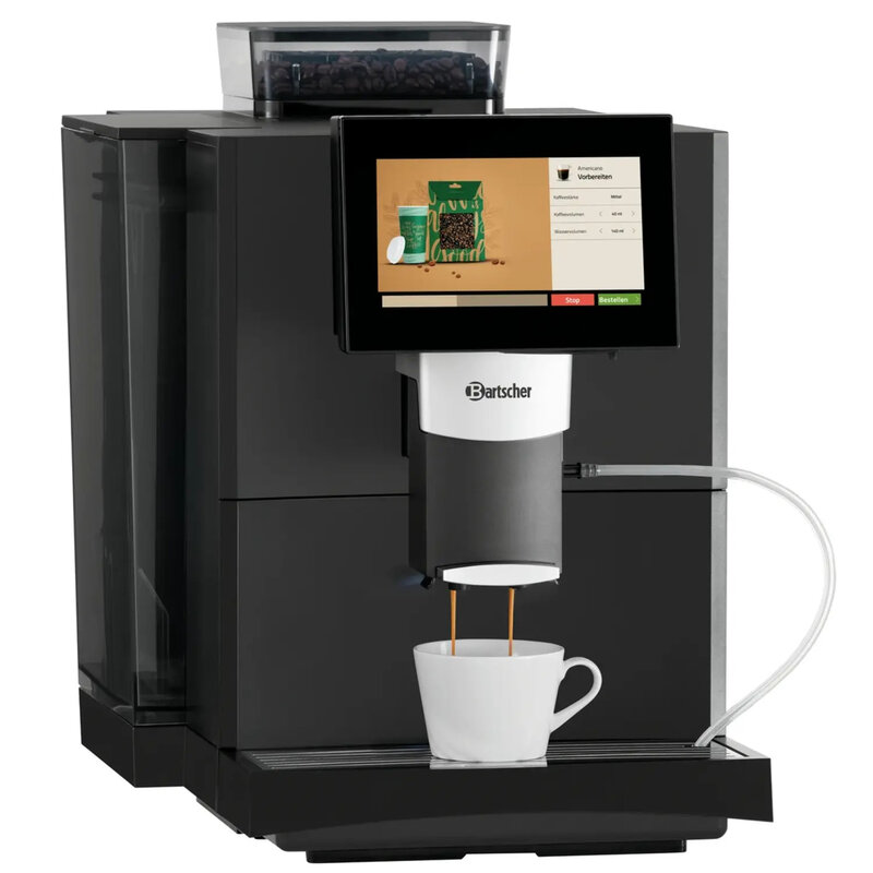 Volautomatisch Koffiezetapparaat | Easy Plus | 50 Kopjes/dag | 1 Hopper (bonen) | Waterreservoir (4l) | 1.5kw (230v) | Touchscreen + Usb | 350x525x475(h)mm