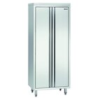 Servieskast Rvs 2 Deuren | 3 Tussenschappen Verstelbaar | 1000x700x2000(h)mm