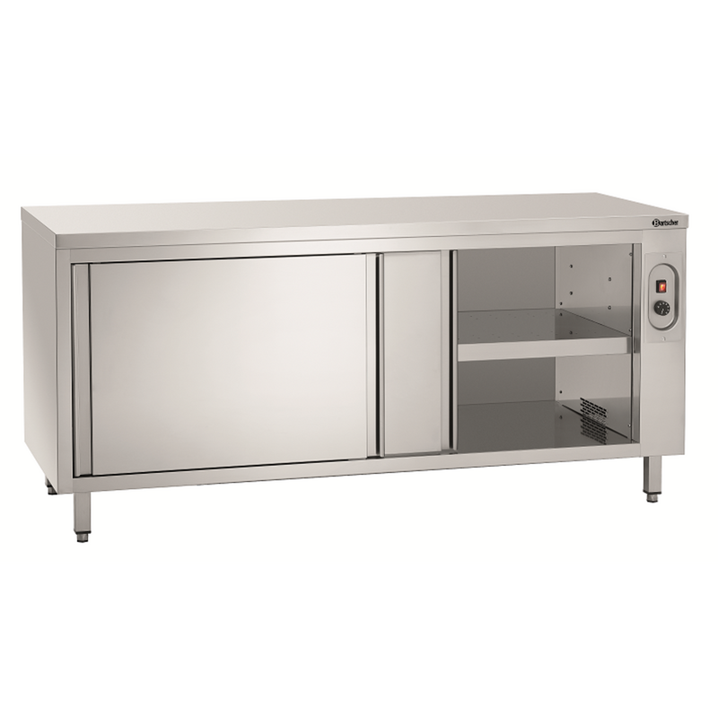 Warmhoudkast | Rvs | 2 Schuifdeuren | 2kw | 1800x700x850(h)mm