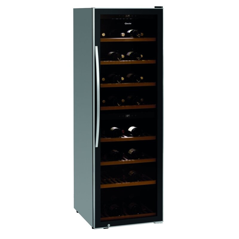 Wijnkoelkast 2Z | 453l | 80 Flessen Boven | 100 Flessen Onder | 230v | 600x750x1860(h)mm