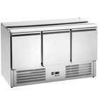 Saladette | 390l | 3 Deuren (1/1 Gn) | Boven 4x 1/1 GN | 0°c/+10°c | Geforceerd | Klapdeksel | 1365x700x887(h)mm