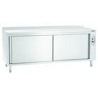 Warmhoudkast | Rvs | 2 Schuifdeuren + Achteropstand | 2kw | 2000x700x850(h)mm
