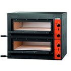 Pizzaoven | Elektrisch | Ct200 | Zwart | 4+4 ø30cm | 8.4kw | 2 Kamers | Bodem Van Vuurvast Steen | 890x860x760(h)mm