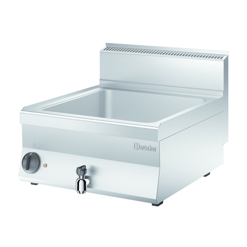 Bain Marie 650 | Elektrisch | 1/1 GN + 2x 1/4 | 1.8kw | Aftapkraan | 600x650x295(h)mm