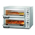 Pizzaoven | Elektrisch | NT 622 | 4+4  ø30cm | 2 Kamers | 10kw | Bodem Van Vuurvaste Klei | 855x790x710(h)mm
