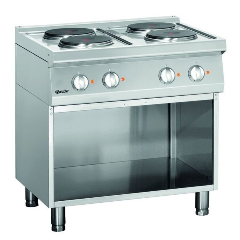 Fornuis | Elektrisch | 4 Kookplaten | 4x 2.6kw | 800x700x850(h)mm