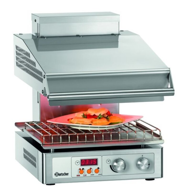 Salamander | Hi-light Lift | Elektrisch | Rvs | 400-2z | 3kw | Infrarood Warmtestraler | 400x570x515(h)mm