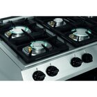 Gasfornuis Mfgo 7040 | 4 Kookpitten | 2x 3.5kw + 2x 6kw | Open Onderstel | 800x700x910(h)mm