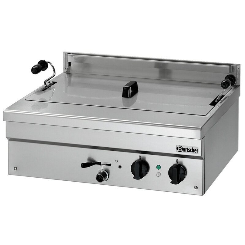 Bartscher Deegwaren-/visfriteuse | Serie BF | Elektrisch | 21l | 140°c/190°c | 6.8kw (400v) | Aftapkraan | 700x590x320(h)mm