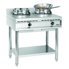 Wokkookplaat | Gas | 2 Branders | 23kw | 900x600x690(h)mm