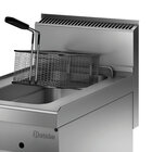 Friteuse | Serie 650 | Gas | 8L | 120°c/180°c | 7kw | Piëzo Ontsteking | Aftapkraan | 400x650x295(h)mm