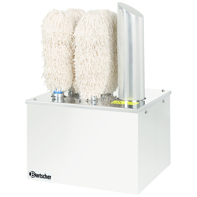 Glas Poleermachine | Rvs | 1.1kw | 5 Microvezel Koppen | 340x305x520(h)mm