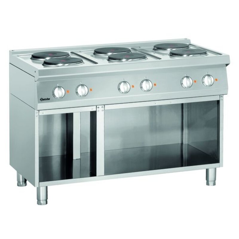 Fornuis | Elektrisch | 6 Kookplaten | 6x 2.6kw | 1200x700x850(h)mm