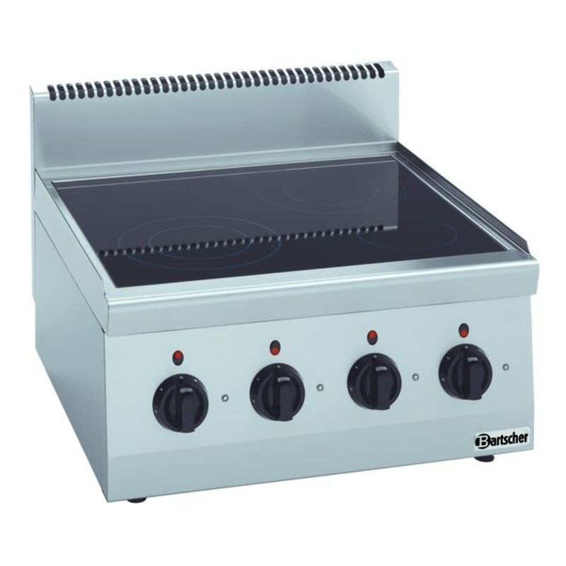 Fornuis | Elektrisch | Keramisch | TA | 4 Kookpitten | 2x 2.5 + 1x 1.8 + 1x 1.2kw | 600x600x290(h)mm