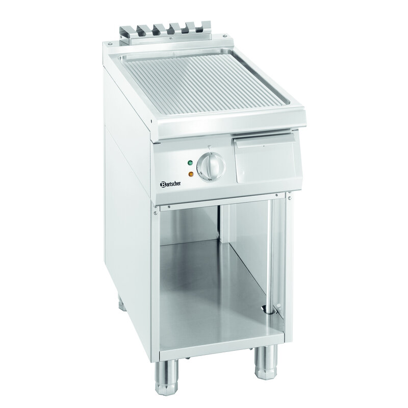 Bakplaat/grillplaat | 700 B400 | Bakplaat Geribbeld (b)320x(d)445mm | 5kw | 400x700x850(h)mm