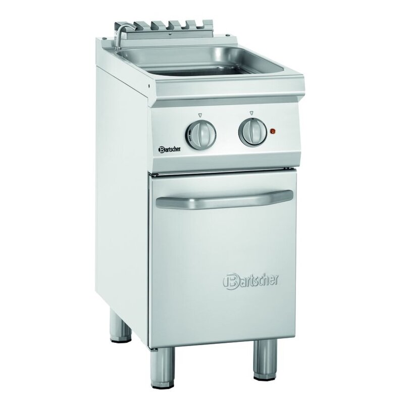 Pastakoker Elektrisch Op Onderstel 24l | Ingebouwde Aftapkraan | 7kw | 400x700x850(h)mm