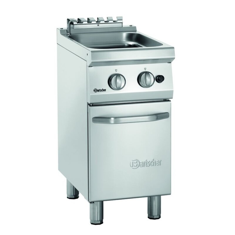 Pastakoker Op Onderstel Gas 24l | Ingebouwde Aftapkraan | 8.7kw | 400x700x850(h)mm