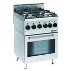 Gasfornuis | EO | 4 Kookpitten | 2x 3.5kw + 2x 6kw | Elektrische Oven 2.2kw | 600x600x900(h)mm