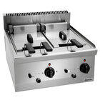 Friteuse | Serie 600 | Elektrisch | 8+8l | 140°c/200°c | 12.6kw (400v) | Aftapkranen | 600x600x290(h)mm