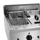 Friteuse | Serie 600 | Elektrisch | 8+8l | 140°c/200°c | 12.6kw (400v) | Aftapkranen | 600x600x290(h)mm