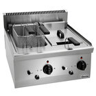Friteuse | Serie 600 | Elektrisch | 8+8l | 140°c/200°c | 12.6kw (400v) | Aftapkranen | 600x600x290(h)mm