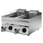 Friteuse | Serie 650 | Elektrisch | 10+10l | 90°c/180°c | 18kw (400v) | Aftapkranen | 600x650x295(h)mm