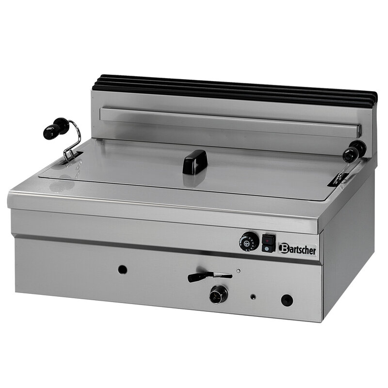 Bartscher Deegwaren-/visfriteuse | Serie BF | Gas | 20l | 120°c/190°c | 14kw | Piëzo Ontsteking | Aftapkraan | 700x585x390(h)mm
