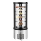 Gebaksvitrine | 400l | Zwart/grijs | +2°c/+10°c | 7 Schappen | ø680x1750(h)mm