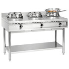 Wokkookplaat | Gas | 3 Branders | 34.5kw | 1500x600x960(h)mm